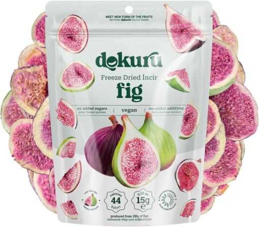 Picture of Dokuru Freeze Dried Fig - Freeze Dried Crispy Fig Fruit Chips - 30 gr