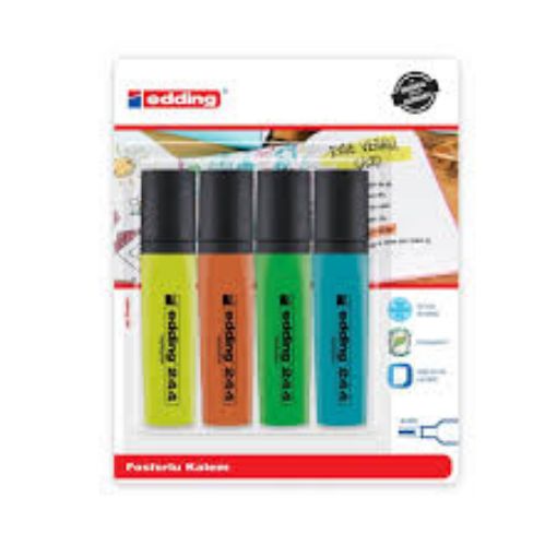 Picture of Edding Highlighter 4 pcs