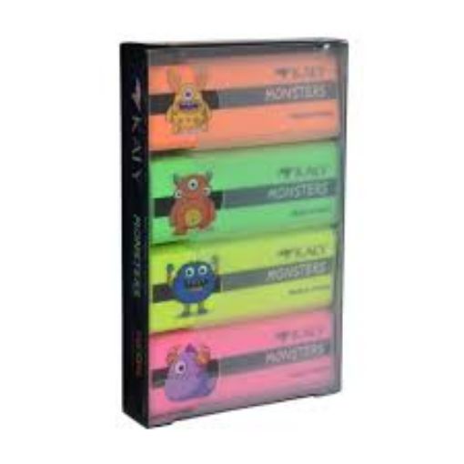 Picture of Lector Monsters Neon Eraser 4 Pieces