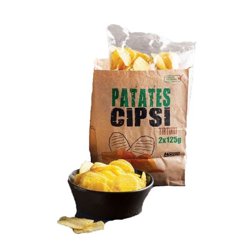 Picture of Harras Potato Chips Plain 2 x 125 G