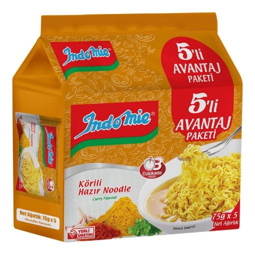 Picture of Indomie Curry Noodles 75 G x Pack of 5