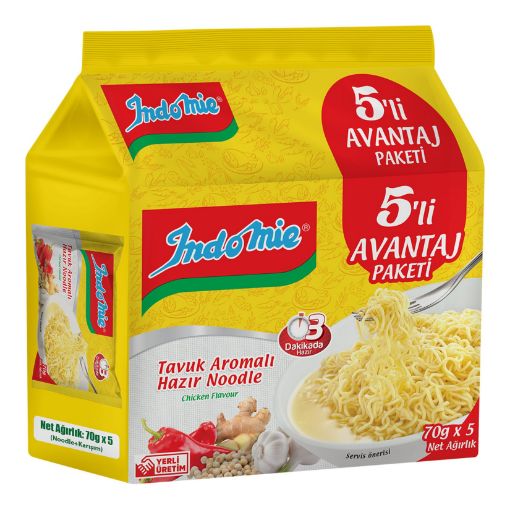 Picture of Indomie Chicken Seasoned Noodle 70 G x Pack of 5