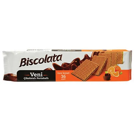 Picture of Biscolata New Chocolate Orange 36 Pieces Thin Flavor 100 G