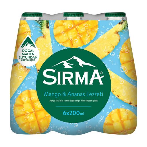 Picture of Sirma +C Mango Pineapple Flavored Mineral Drink 6X200 ml