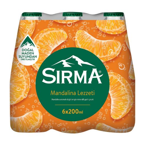 Picture of Sirma C+ Tangerine Flavored Natural Mineral Water 6X200 ml