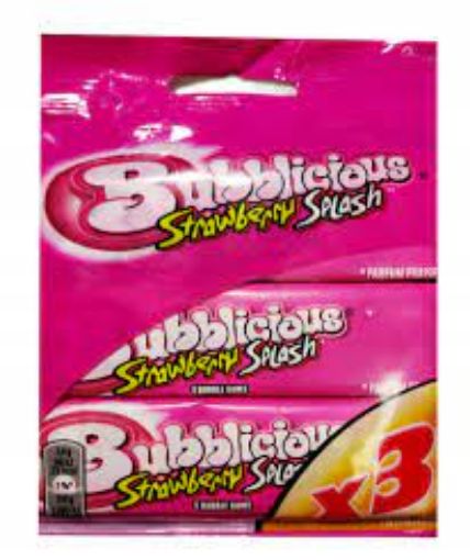 Picture of Bubblicious Strawberry Splash x3