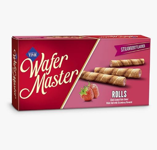 Picture of Cizme Time Master Wafer Time Rolls With Strawberry Cream 65g