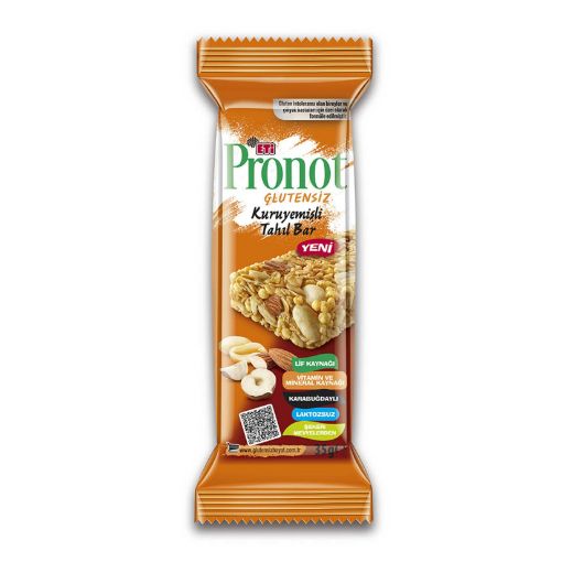 Picture of Eti Pronot Gluten Free Nut Cereal Bar 35 G