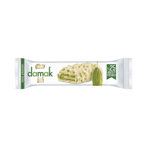 Picture of Nestle Damak ALA 25% Pistachios  with White Chocolate Wafer 30 g