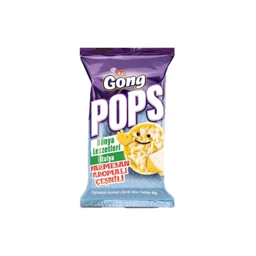 Picture of Eti Gong Pops Italian Parmesan Popcorn 80 Gr