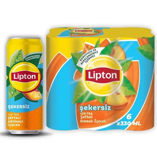 Picture of Lipton Ice Tea Peach Sugar Free Box 6x330 ml