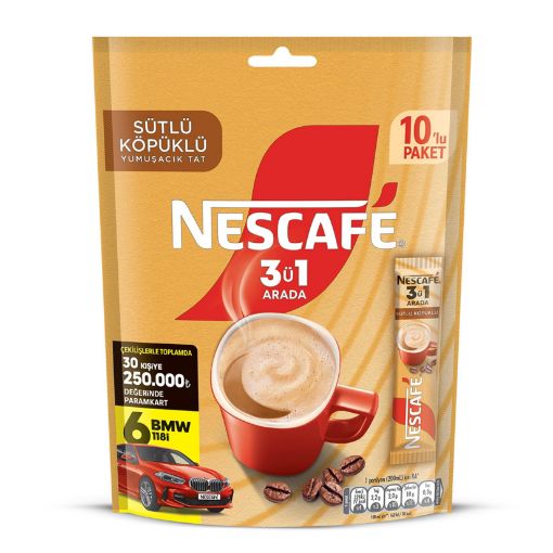 Picture of Nescafe 3 in 1 Milk Foam Coffee Pack of 10
