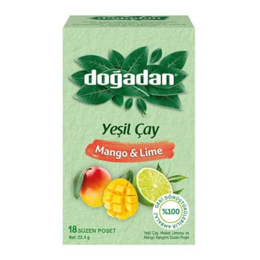Picture of Dogadan Mango & Lime Green Tea Bags 18 Pack