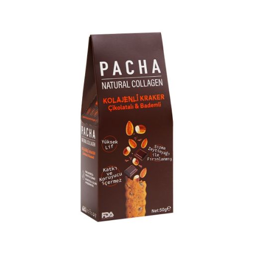 Picture of Pacha Natural Collagen Chocolate Almond Collagen Crackers 50g