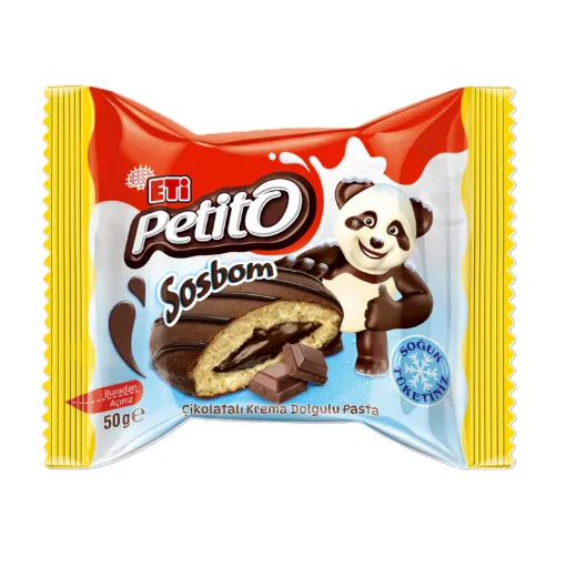 Picture of Eti Petito Sosbom Chocolate Cream Filled Cake 50 G