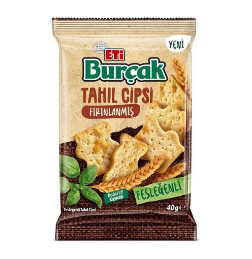 Picture of Eti Burcak Baked Cereal Chips with Basil 40g