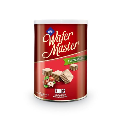 Picture of Cizmeci Time Wafer Master Cubes Hazelnut Wafer 220g