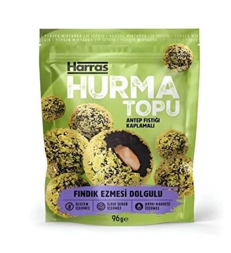 Picture of  Harras Date Ball Coated with  Pistachio 96 G