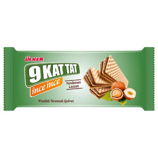 Picture of Ulker 9Kat Tat Thin Chocolate Hazelnut Cream Wafer 114 g