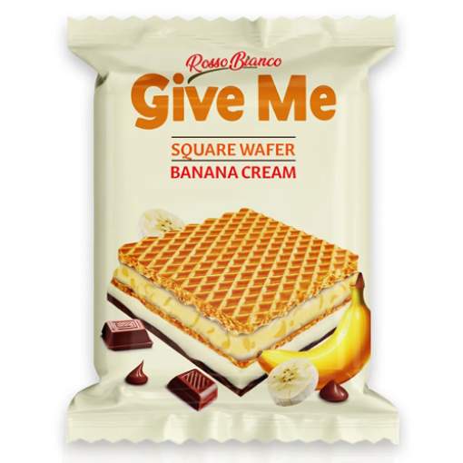 Picture of Rosso Bianco Give Me Square Wafer Banana Cream 30 G