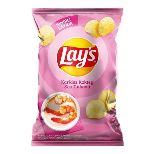 Picture of Lay's Shrimp Cocktail Sauce Flavored Potato Chips 125g