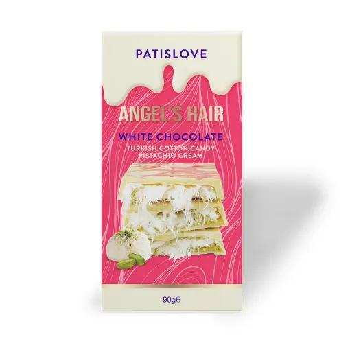 Picture of Patislove Angel's Hair Turkish Cotton Candy Pistachio Cream White Chocolate 90 G