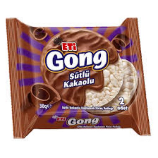Picture of Eti Gong Milk and Cocoa Coated Rice Puffs, 2 Pieces, 30g
