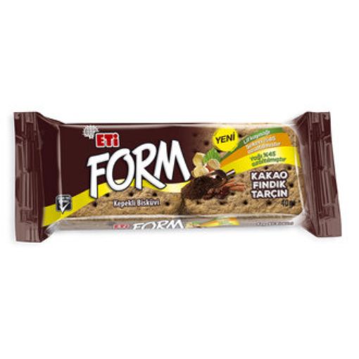 Picture of Eti Form Cocoa and Hazelnut Whole Wheat Biscuits 40g