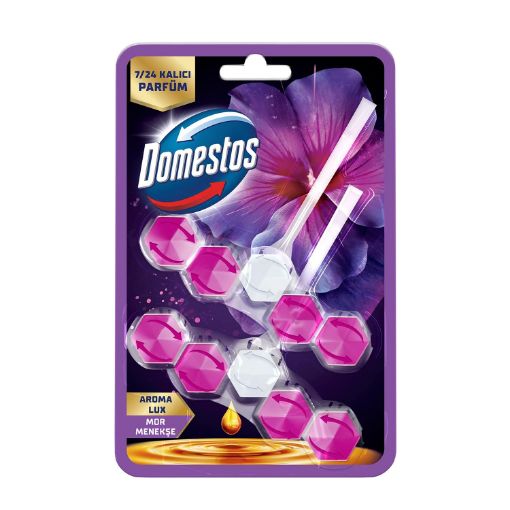Picture of Domestos WC Block Aroma Lux Purple Violet 2 x 50 gr 