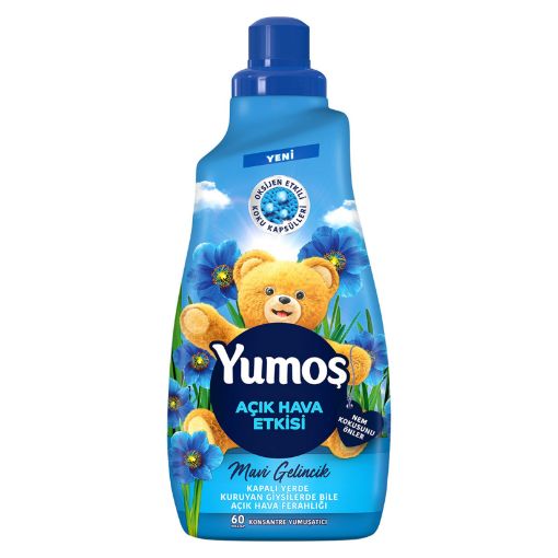 Picture of Yumos Outdoor Effect Concentrated Fabric Softener Blue Poppy 1440 ml 60 Washes