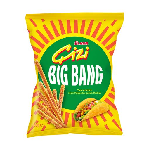 Picture of Ulker Çizi Big bang Corn and Cheese Taco Sticks 50g