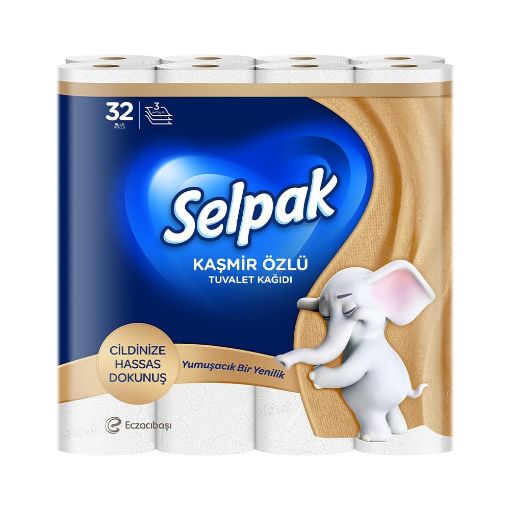 Picture of Selpak Extra Cashmere Scent Toilet Paper, 32 rolls