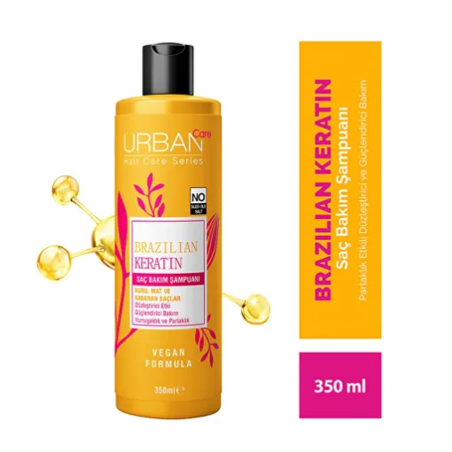 Picture of Urban Care Brazilian Keratin Straightening Effect Hair Care Shampoo 350 ml