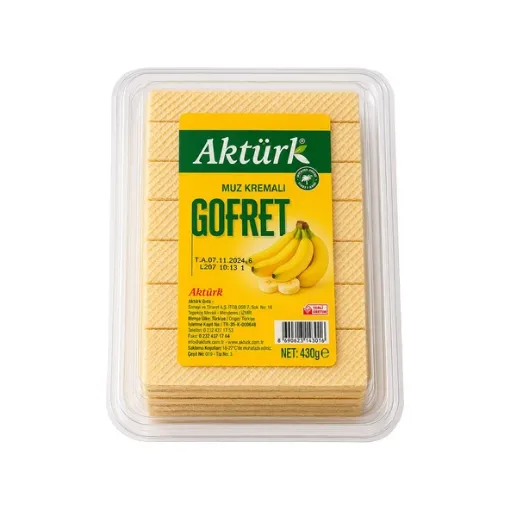 Picture of Akturk Banana Cream Wafer 430 g