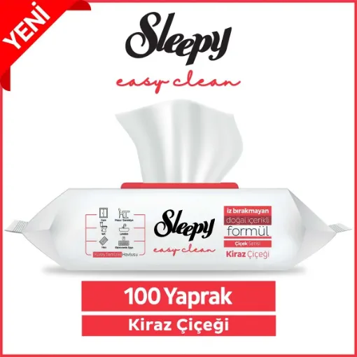Picture of Sleepy Easy Clean Cherry Blossom Surface Cleaning Towel 100 sheets