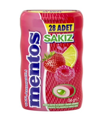 Picture of Mentos Chewing Gum Red Fruit 56g