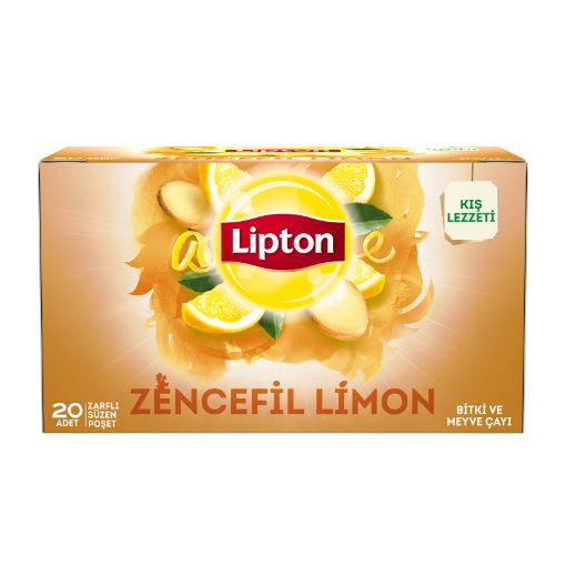 Picture of Lipton Herbal Tea Ginger Lemon 20 Tea Bags 40g