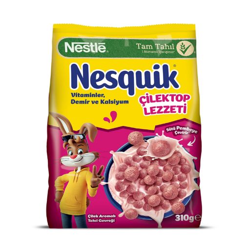 Picture of Nestle Nesquik Strawberry Flavor with Vitamins, Iron, and Calcium 310g