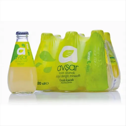 Picture of Avsar Lemon-Flavored Naturally Mineral-Rich Sparkling Water 6 x 200 ml