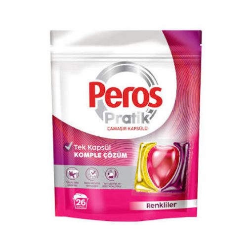 Picture of  Peros Practical Laundry Capsules – All-in-One Solution for Colors – 25 Capsules