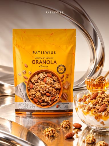 Picture of Patiswiss Honey and Almond Granola Clusters 200 G