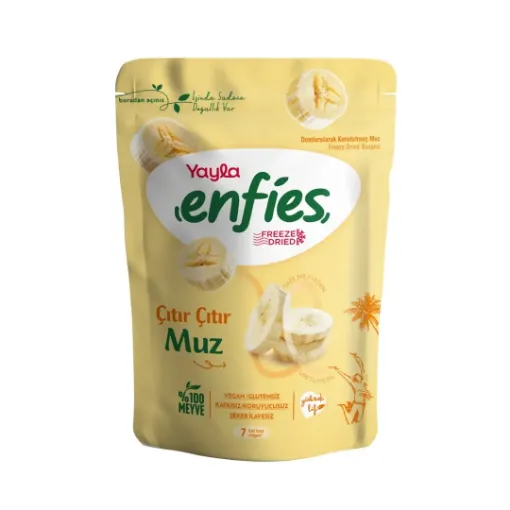 Picture of Yayla Deliciously Crispy Banana Dried Fruits Gluten and Sugar Free 20 g